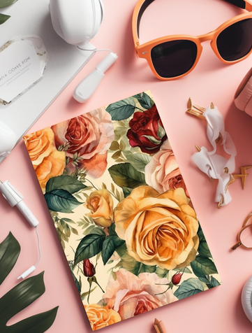 sublimation art on journal cover