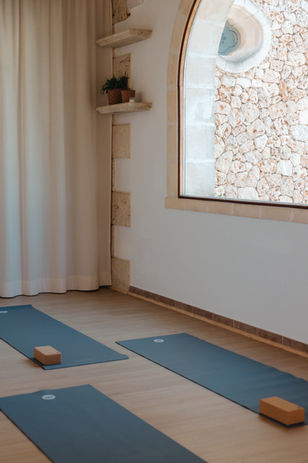 Yoga Raum im Boutique Hotel Curolla, Mallorca Herbst