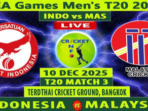 Indonesia vs Malaysia, Malaysia vs Indonesia & Malaysia vs Philippines – Full Analysis of SEA Games Men’s T20 Cricket