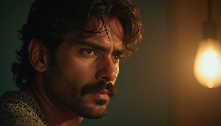 Eye-level view of a film set with Vijay Thalapathy in action