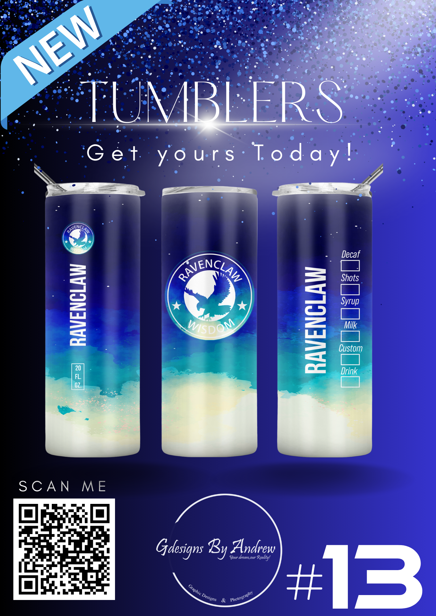 Raven House Tumbler #13