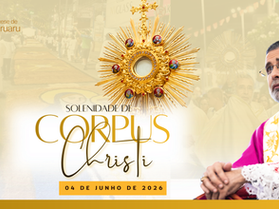 Caruaru celebrará Corpus Christi com procissão, missa e noite católica no dia 4 de junho