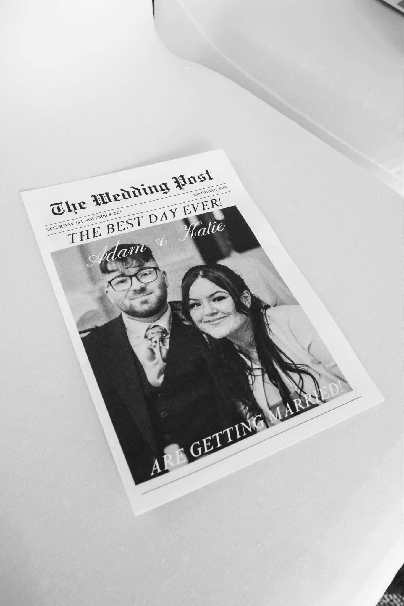 Wedding Newspaper Template Two