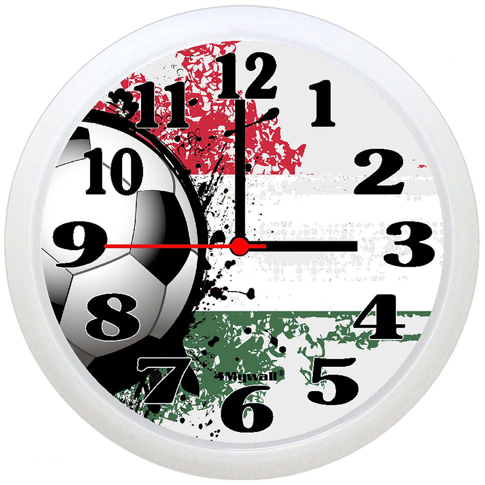 Hungary football wall clock