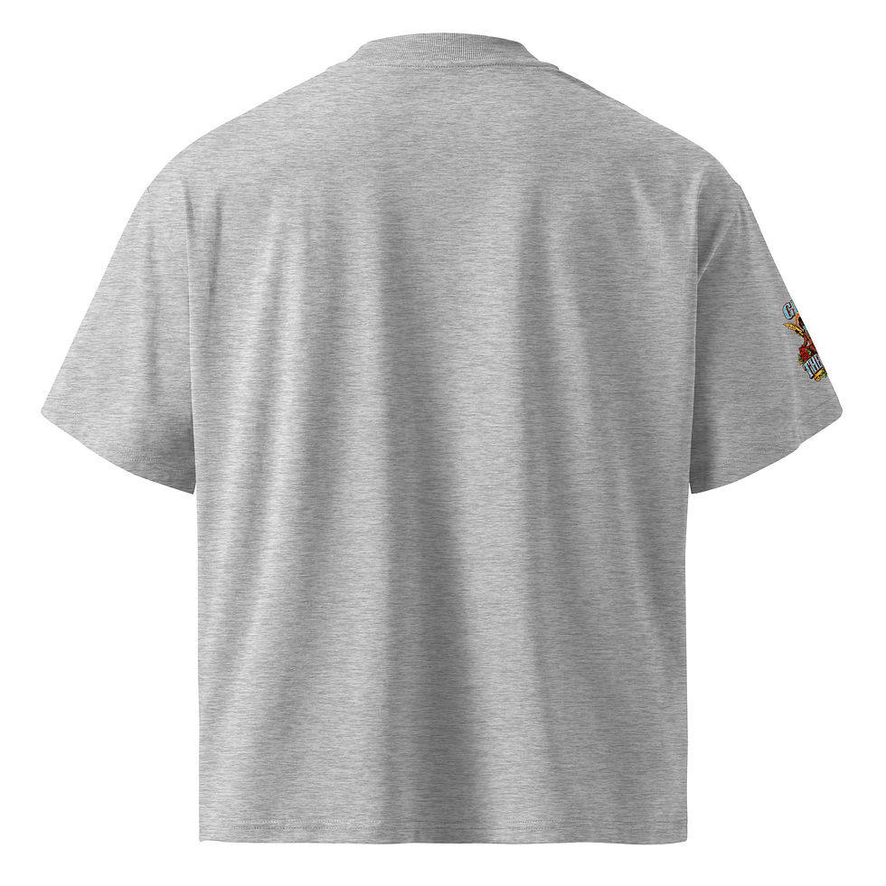 Thumbnail: GLC - Gz & Roses Unisex Organic Oversized T-Shirt