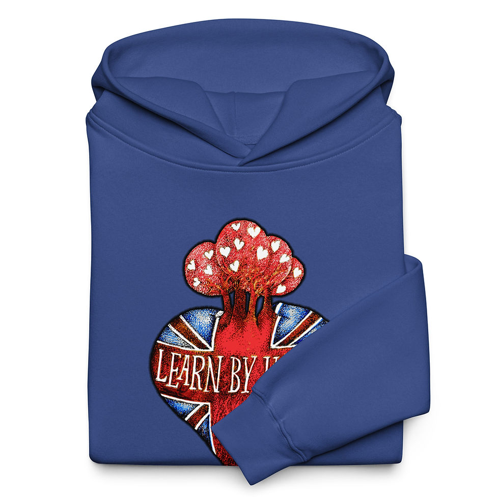 Miniatura: Unisex oversized mikina - Learn by heart - edice Juraj Jakubisko