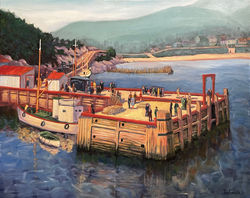 318 WaitingfortheCSLBoat 1920's 24x30"