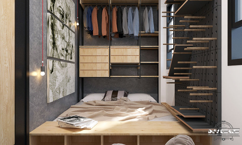 Nhà 200 triệu Industrial style