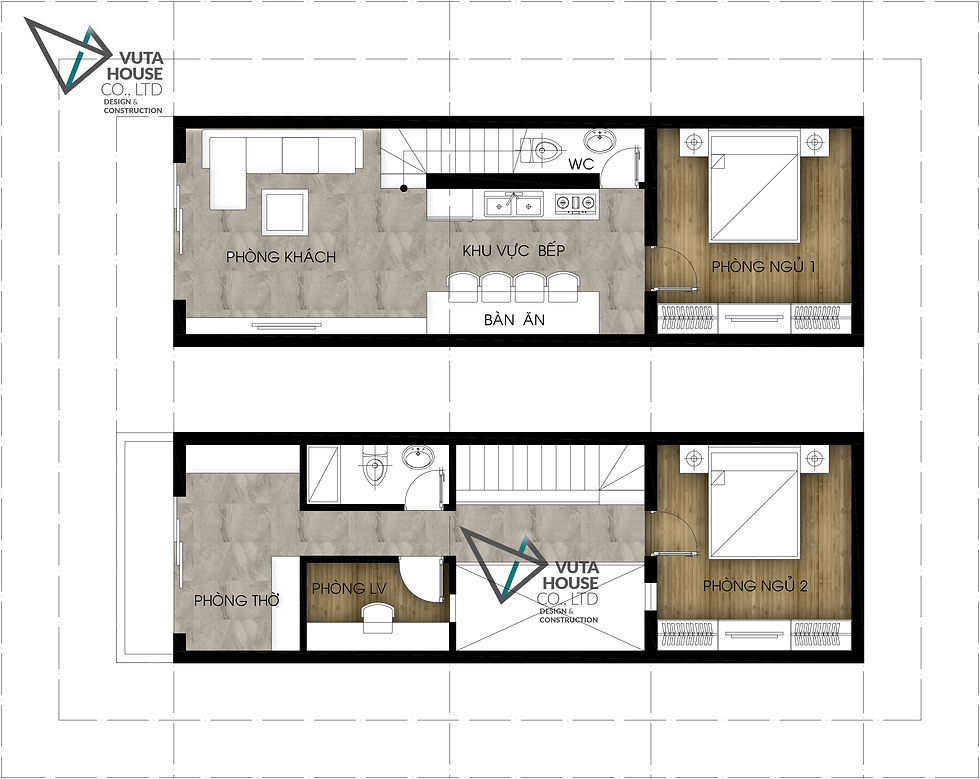 Vuta House Tư vấn thiết kế nhà 4x12m