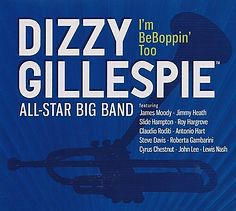 Album cover Dizzy Gillespie Allstars Big Band voice horns scat singing James Moody
