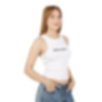 Thumbnail: Friends With Benefits Women's Micro Rib Racer Tank Top