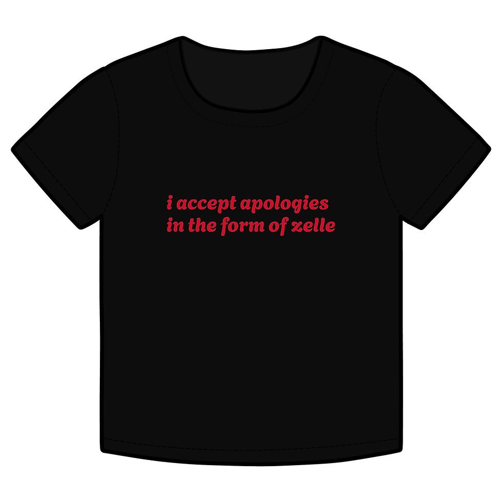 Thumbnail: "Apologize" organic baby tee