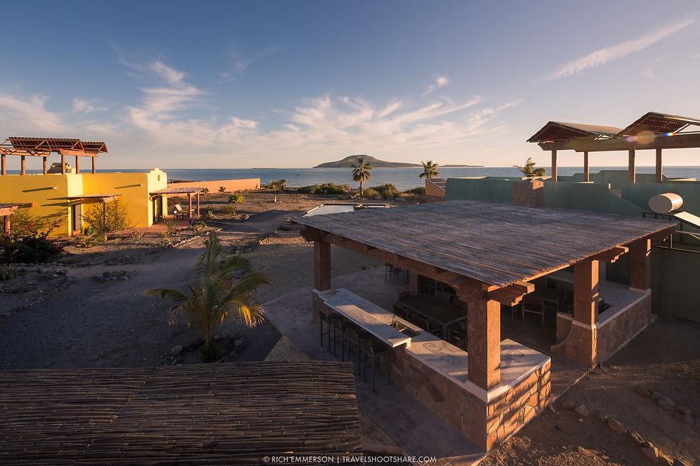 Outdoor kitchen and casitas