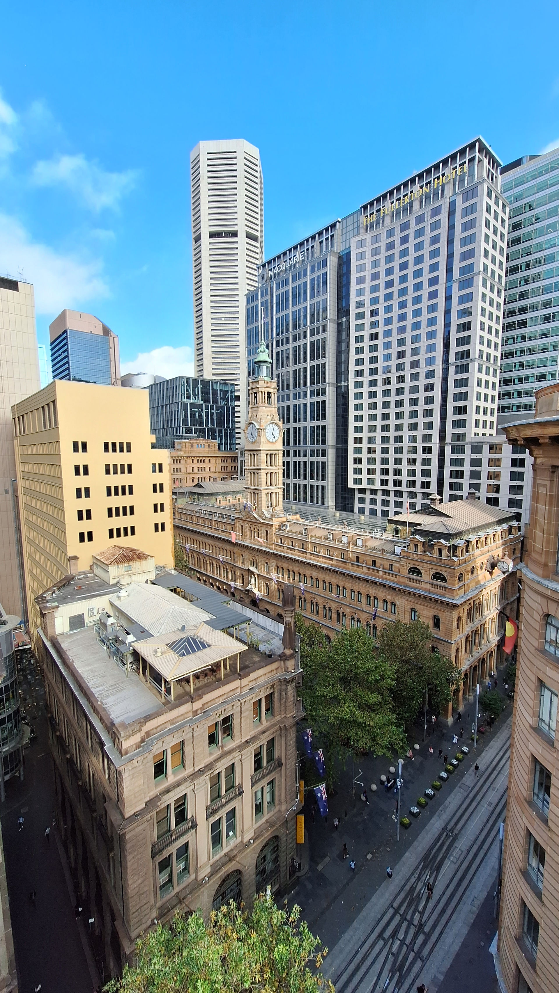 Sydney CBD view down George Street at our Clyde & Co team building event