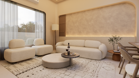 Living Room in Neutral Tones