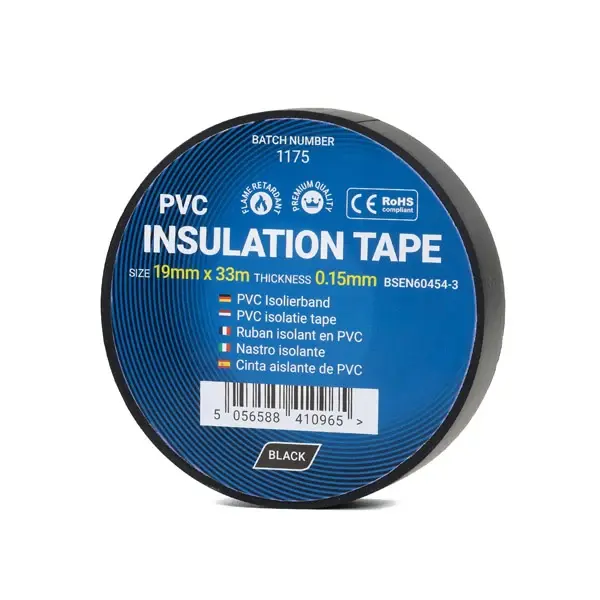PVC Insulation Tape - 19mm x 33m - Black