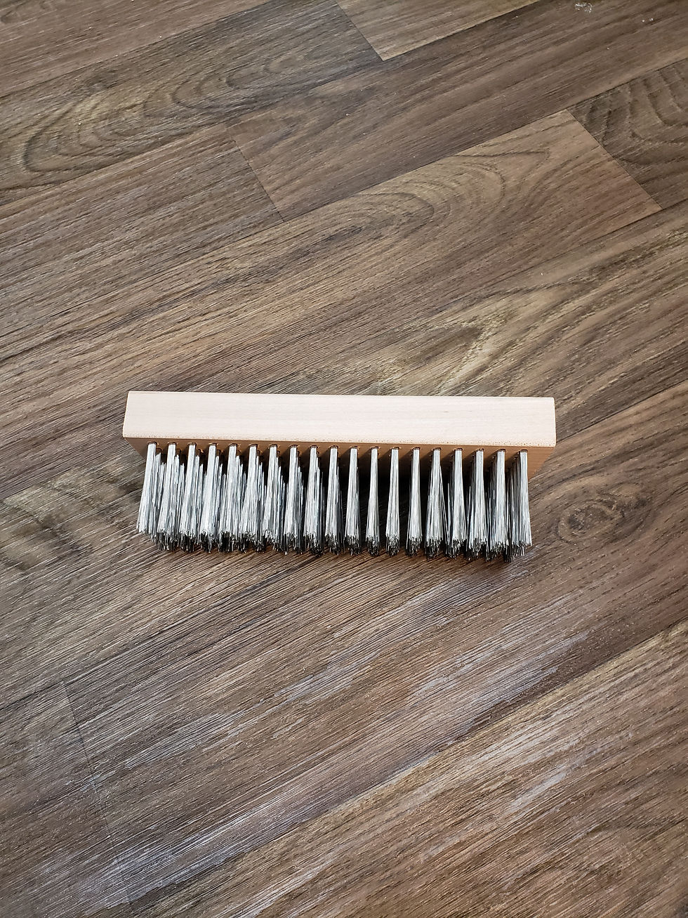 LCB 1161SS - Straight Black Wire Brush (Stainless Steel)