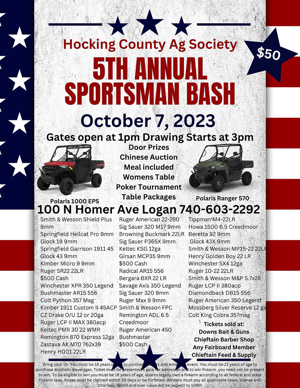 Hocking County Ag Society Sportsman Bash