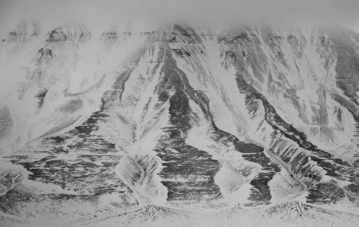 Etching of Mountain - Svalbard