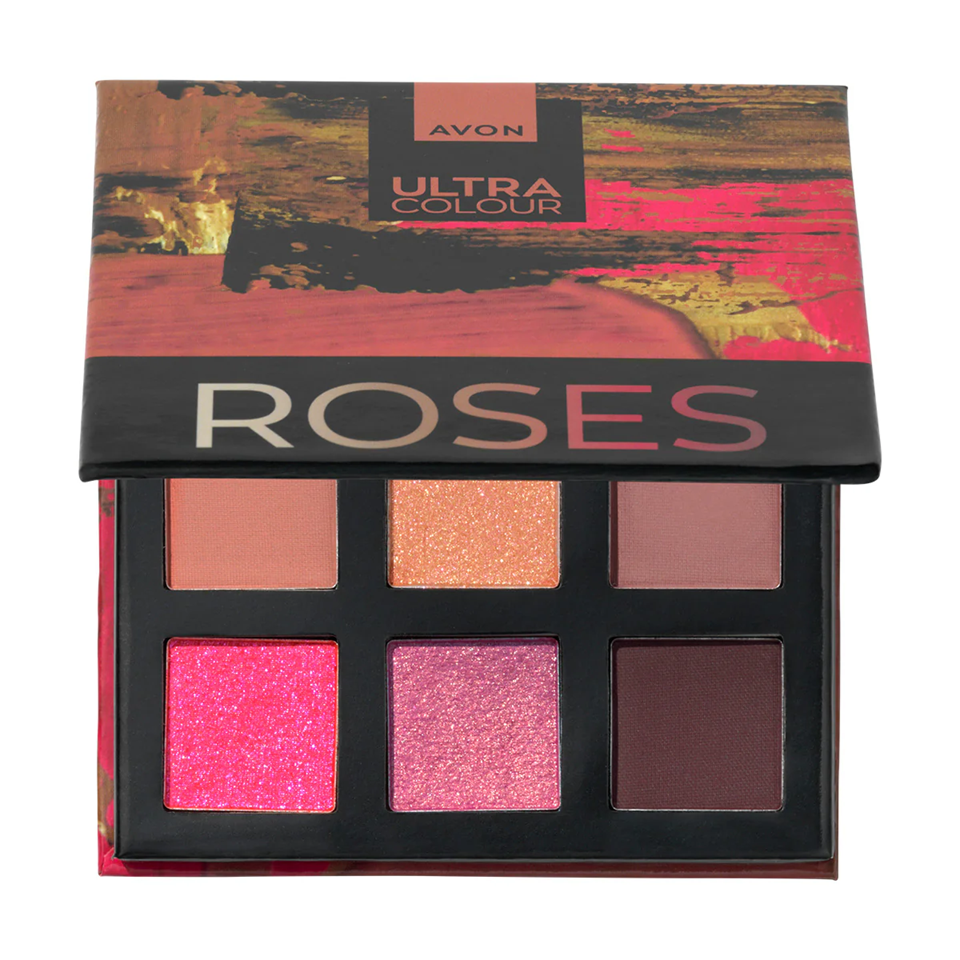Miniature : Palette fards à joues & paupières & highlighter & bronzer rosés ROSES Avon Ultra