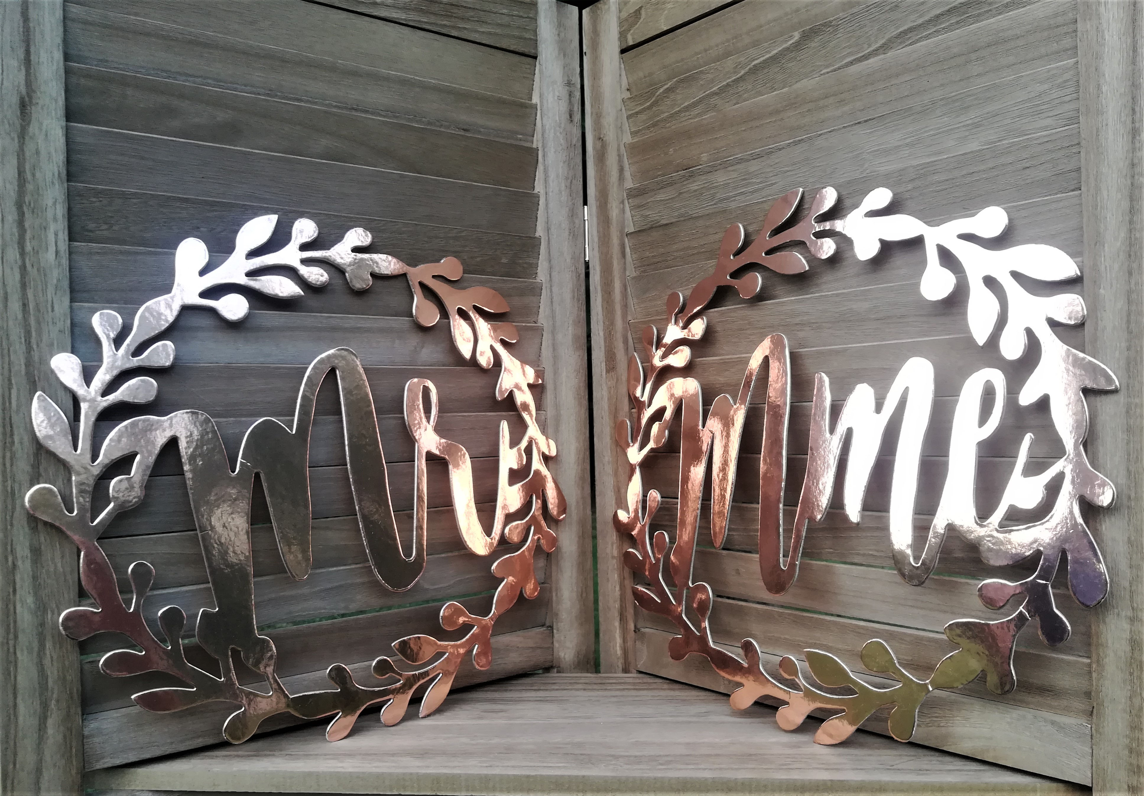 Mr Mme couleur or rose