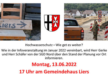Hochwasserschutz Infoveranstaltung - Wie geht es weiter?
