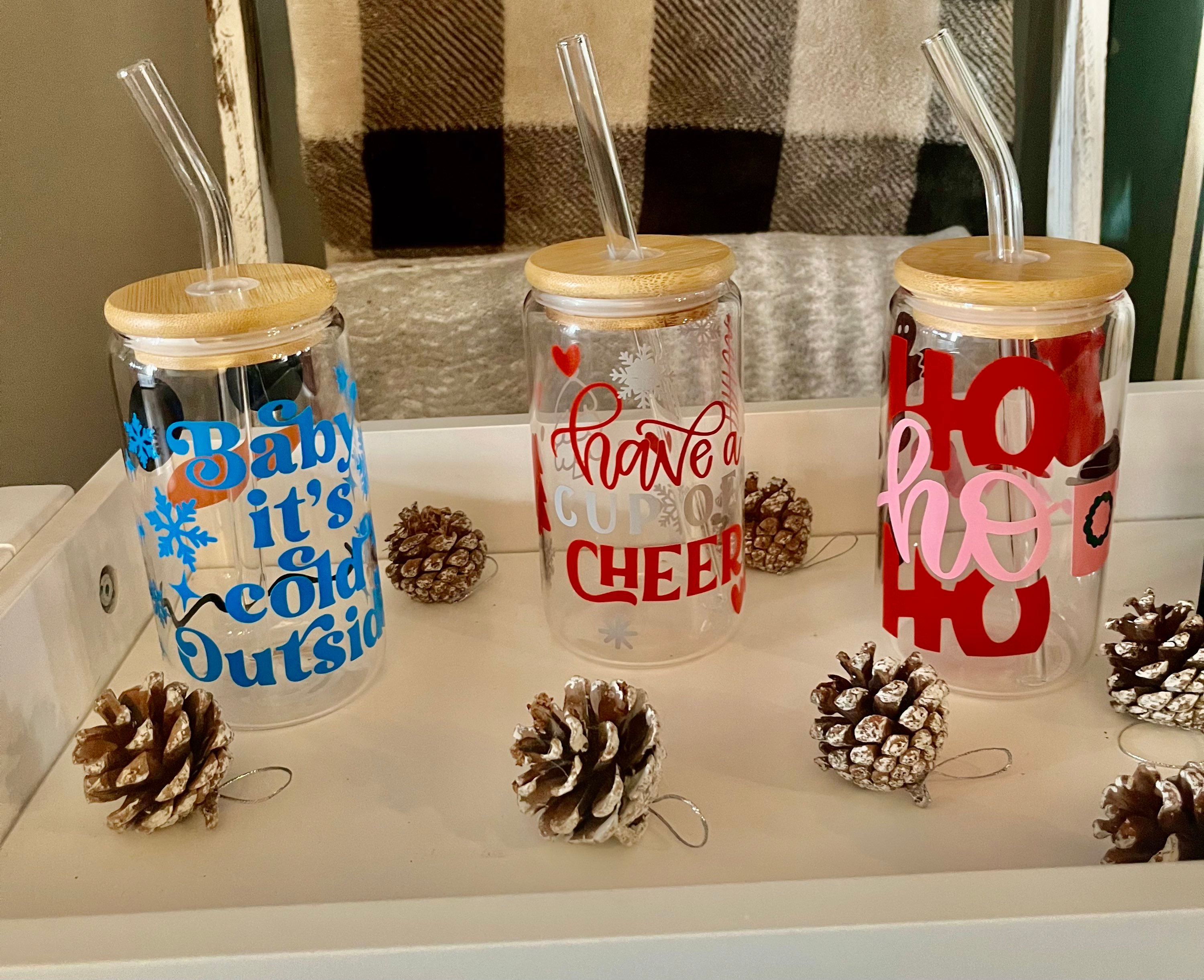 Glass can cups