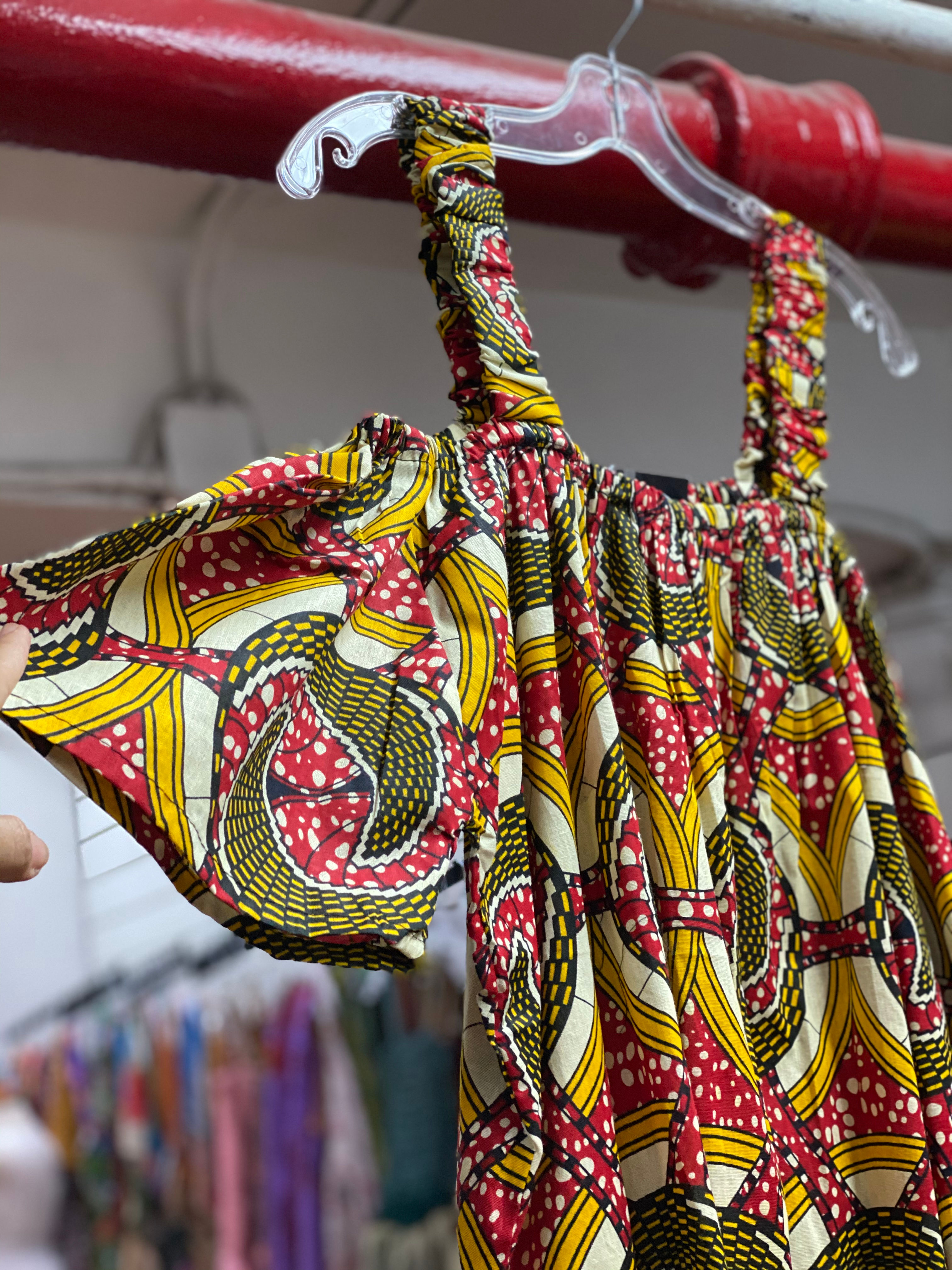 Waxed Cotton Mid-Length Dress