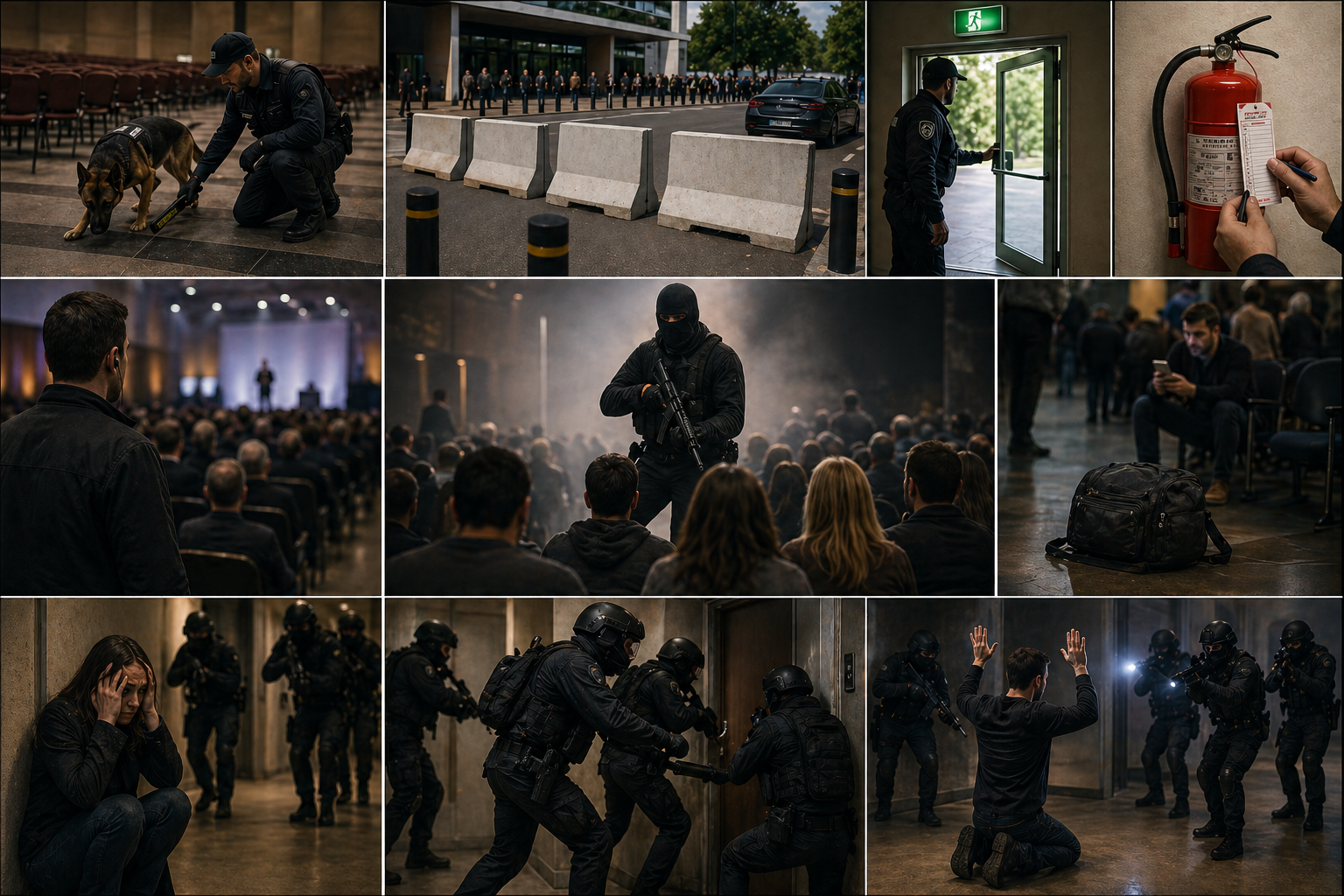 SECURITY E PROVVEDIMENTI ANTITERRORISMO NEI CONVEGNI –SPETTACOLI TEATRALI / CINEMATOGRAFICI ECCETERA .
