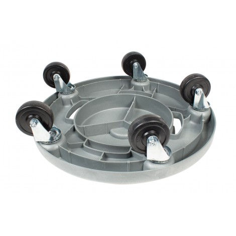 Thumbnail: 5-Wheel Dolly For Round Garbage Can