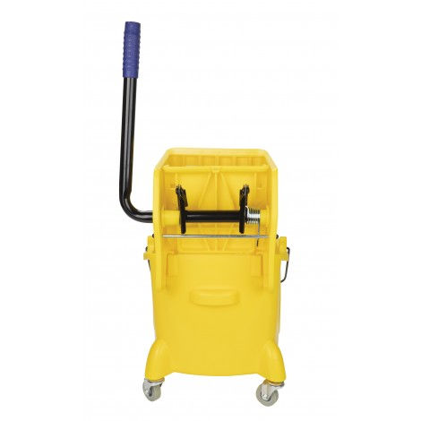 JOHNNY VAC SIDEPRESS WRINGER BUCKET COMBO – 6.8 GAL (26 L) – YELLOW