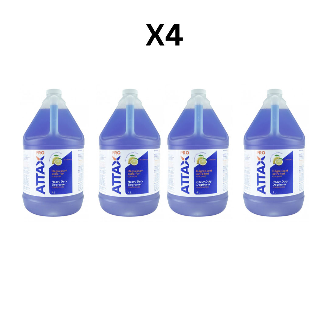 Attax Pro Heavy Duty Degreaser (Concentrated) (4 L) - Pack Of 4