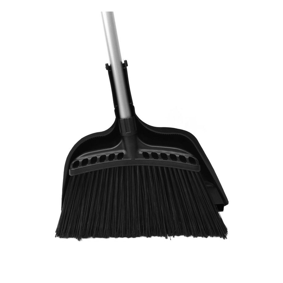 JOHNNY VAC COMBO – ANGLE BROOM WITH 12" DUSTPAN – BLACK