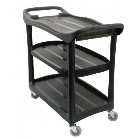 JOHNNY VAC SERVICE / UTILITY CART – 3 SHELVES – 4 SWIVEL CASTERS