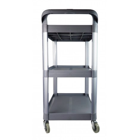 JOHNNY VAC SERVICE / UTILITY CART – 3 SHELVES – 4 SWIVEL CASTERS
