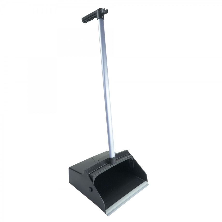 JOHNNY VAC LONG HANDLE DUSTPAN WITH WHEELS AND MINI BROOM