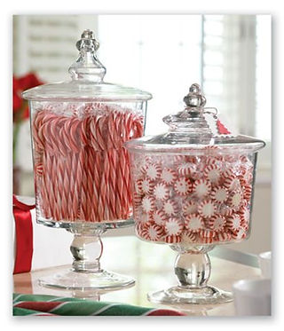 13 . Pedestals, Cake Plates ... in Christmas Decorating