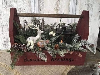 15 . Vintage Containers in Christmas Decor