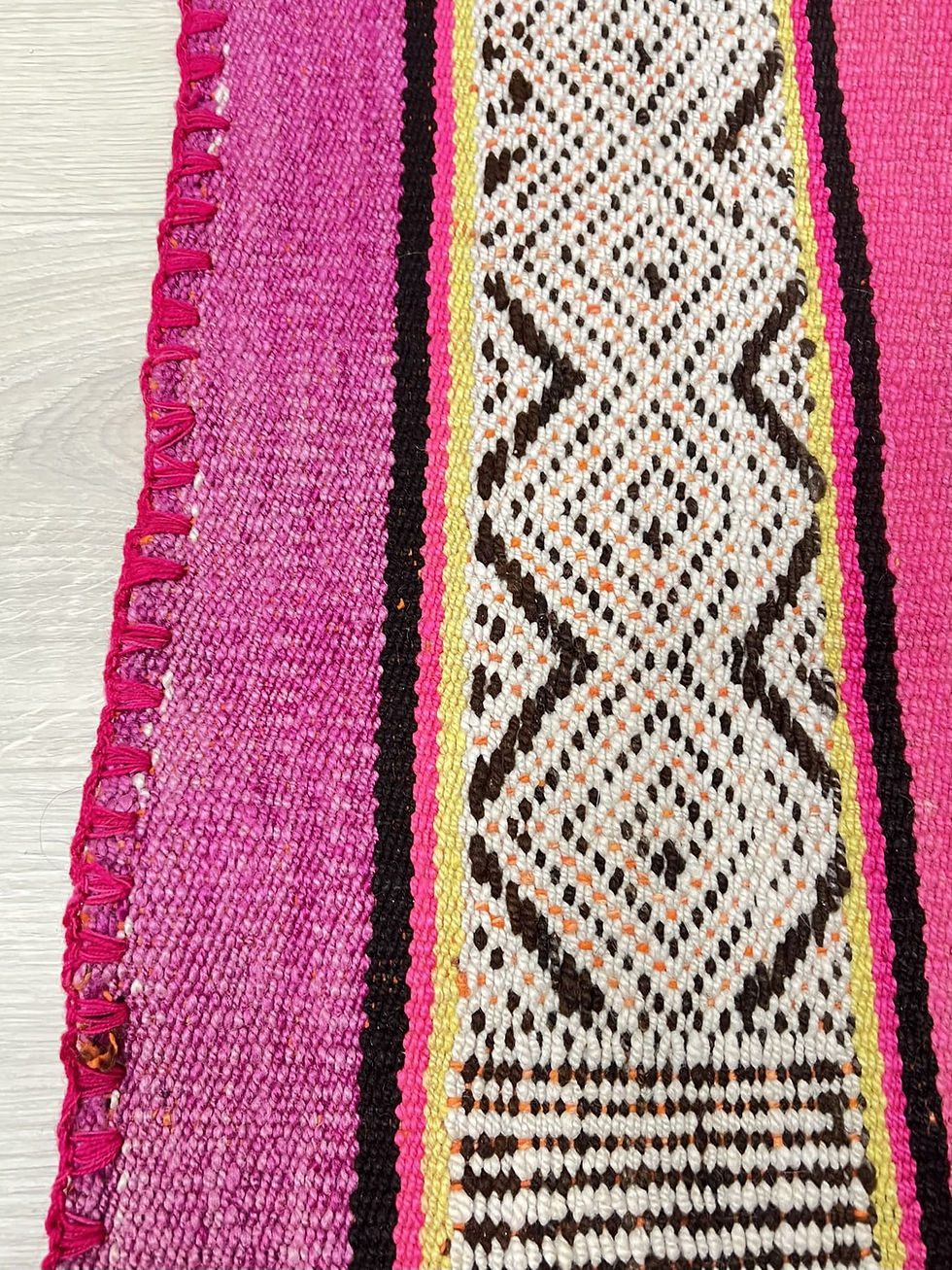 tapis réversible artisanal deux faces décoration bohème