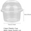 Thumbnail: BAGLEADER Disposable Salad Cup Transparent Plastic Dessert Cups Bowls Container