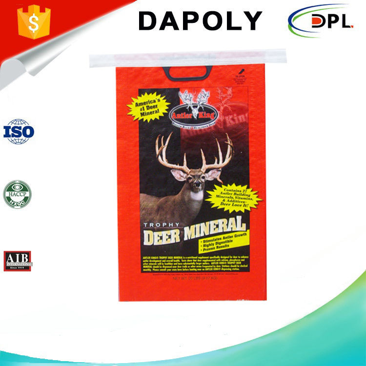 Thumbnail: Customized Logo 100kg 50kg 25kg 10kg Plastic Rice/ Flour/ Feed/Fertilizer Bopp 