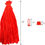Miniature : Pack Nylon Netting with Loop Style Closures Red Reusable Bags Expandable Plasti