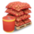 Miniature : Recycled 50*80cm 25kg 30kg Vegetables Net Sack PE Raschel Mesh Bag for Potato O