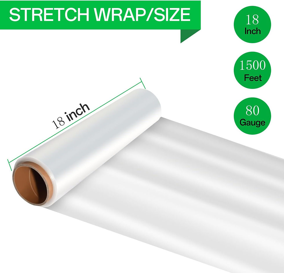 Miniature : Heavy Duty ft Shrink Roll Clear Gauge Industrial Strength Stretch Film Plastic 