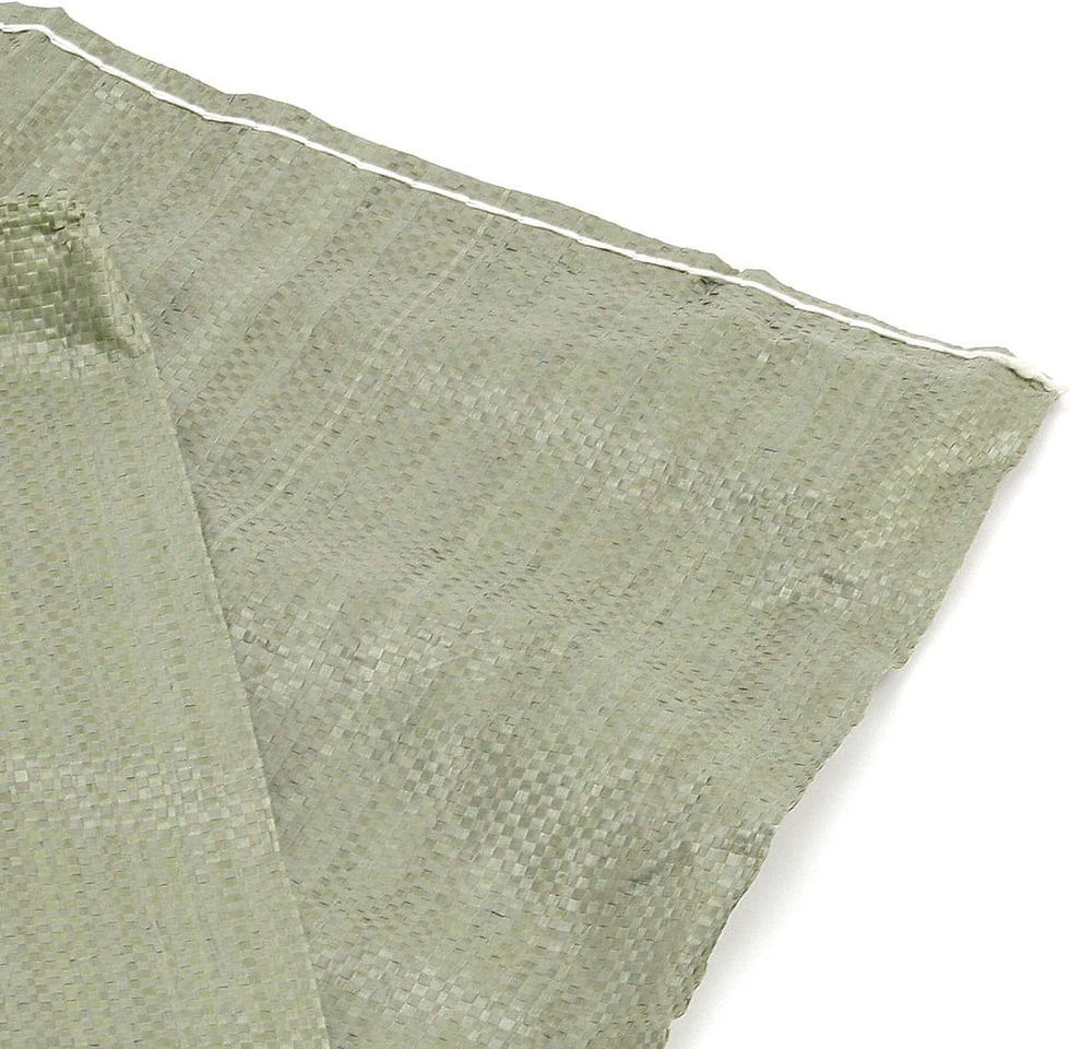 Miniature : SEUNMUK 60 Pack x 30 Inch Gray Empty Woven Plastic Bags, Heavy Duty Protection 