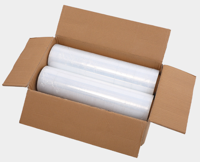 Thumbnail: 23cm 50cm 75cm 300 Gm Core Pvc Packaging Snacks Wrapper Stretch Cling Film Rolls