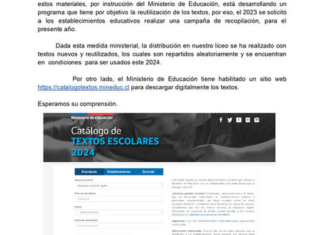 Circular N° 4: Textos escolares