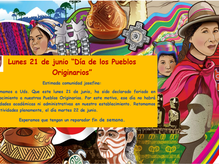 Comunicado feriado lunes 21 de junio