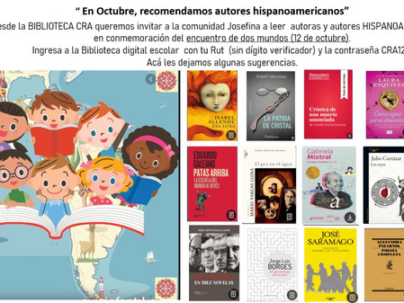 Noticia de la biblioteca Cra Octubre 2020