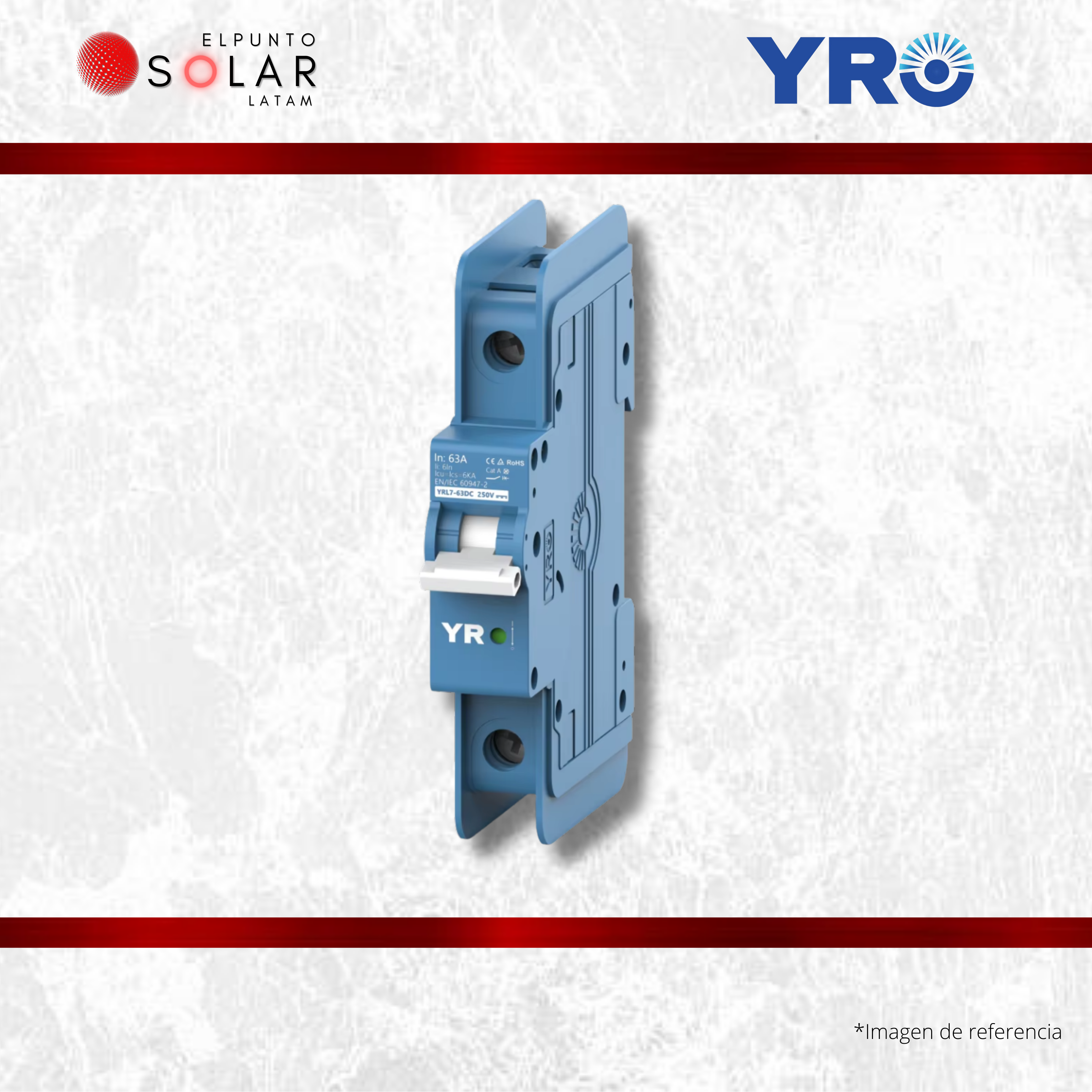Breaker DC 16A 1P YRO